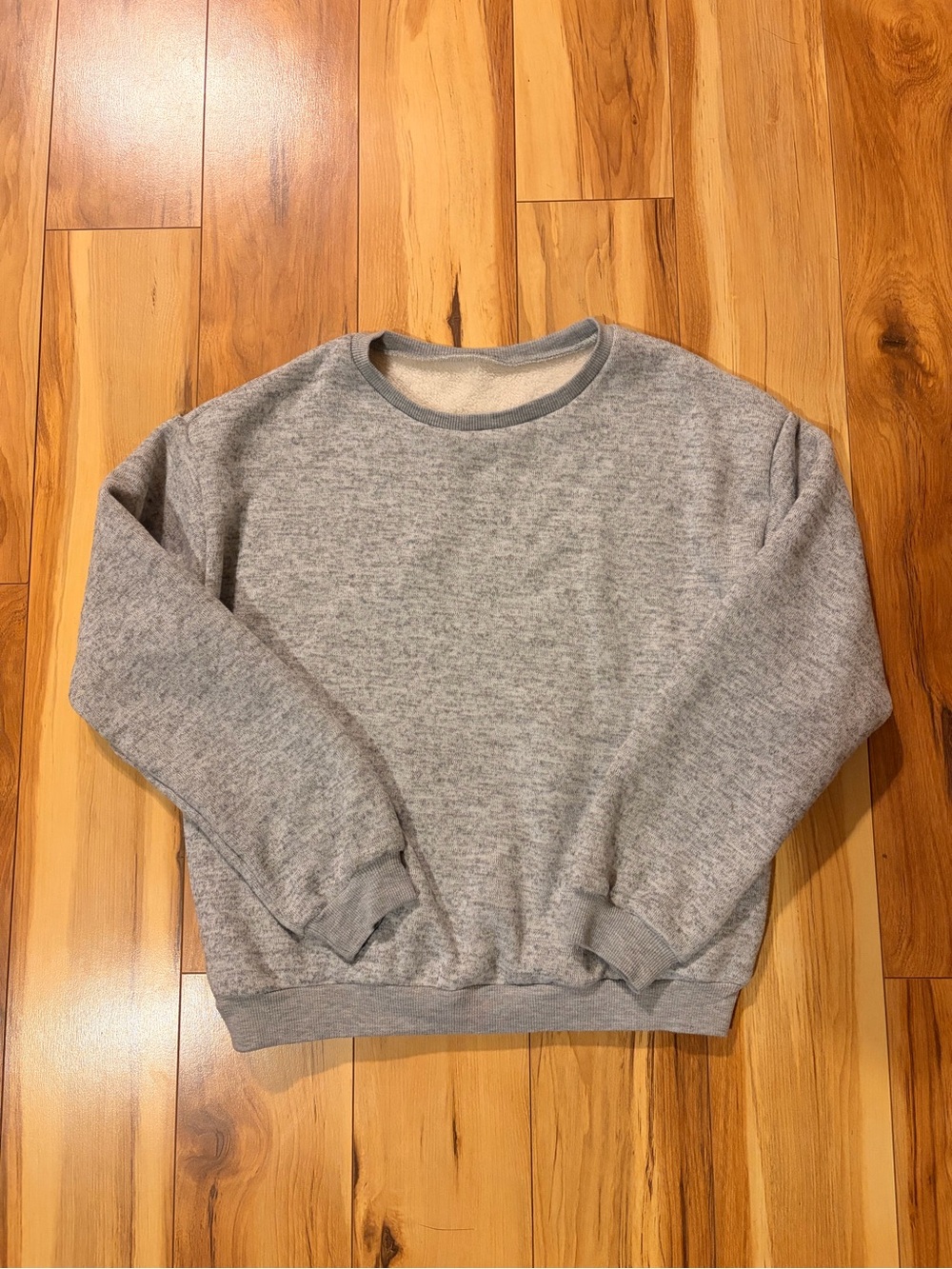 SHEIN Heather Gray Women's Crewneck Sweatshirt